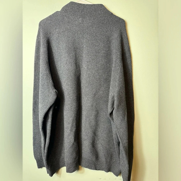 Vineyard Vines‎ Men’s Charcoal Gray Quarter Zip Sweater 100% Cashmere Size XXL - Picture 4 of 7